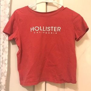 hollister pink tee